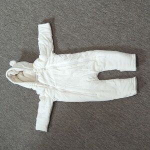 GAP Kids Cream Hooded Bodysuit